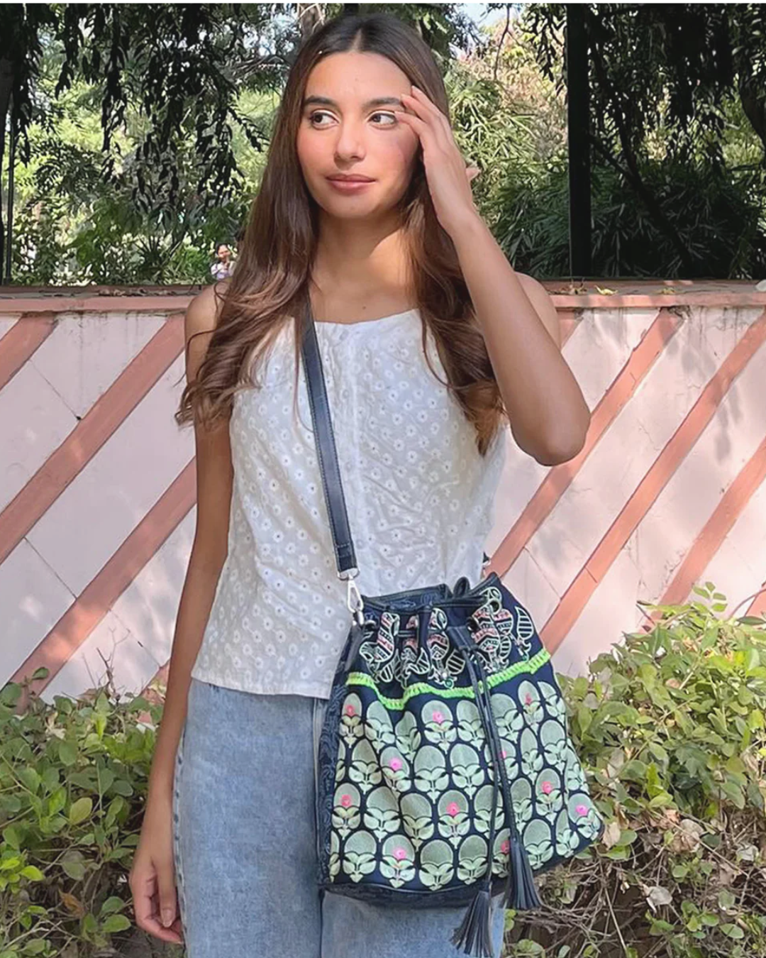 Boho Drawstring Bag