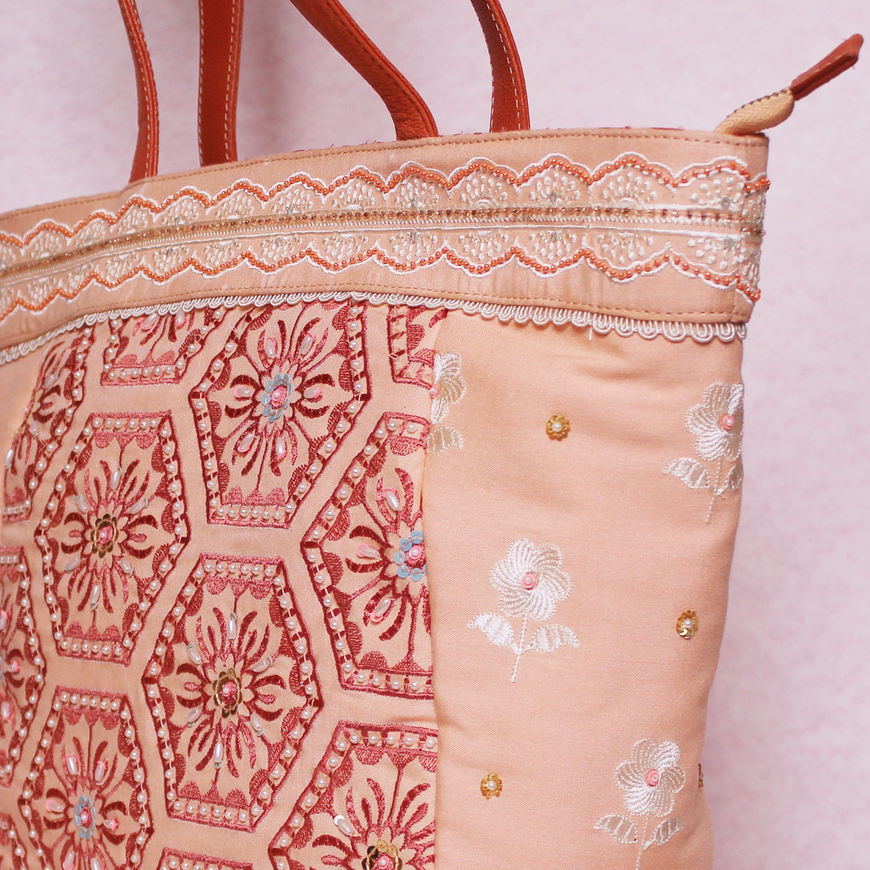 Rose Quartz Hexagon Tote