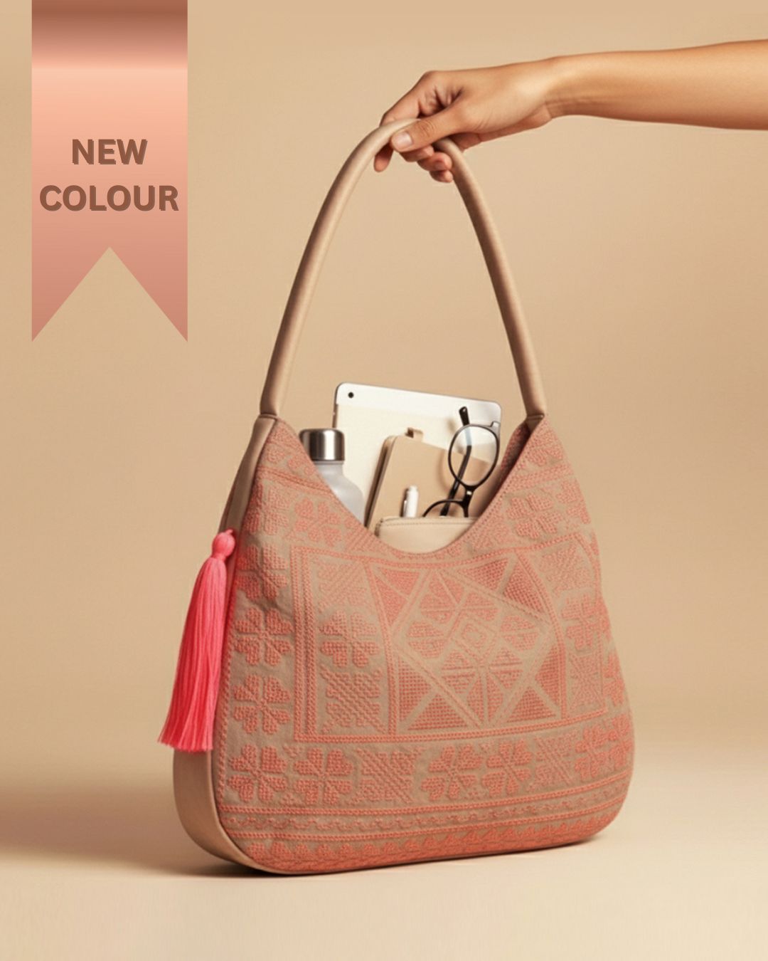 Coral Mirage Tote