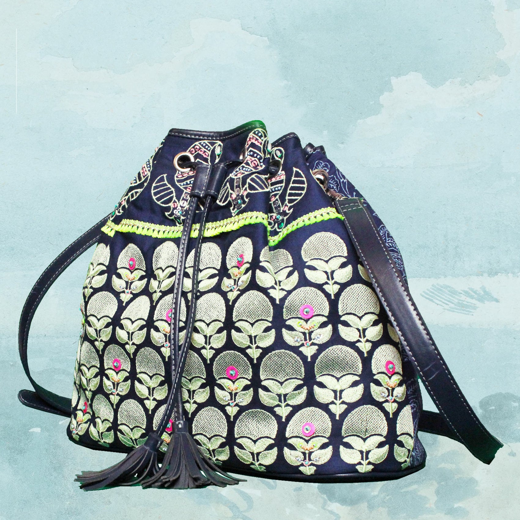 Boho Drawstring Bag