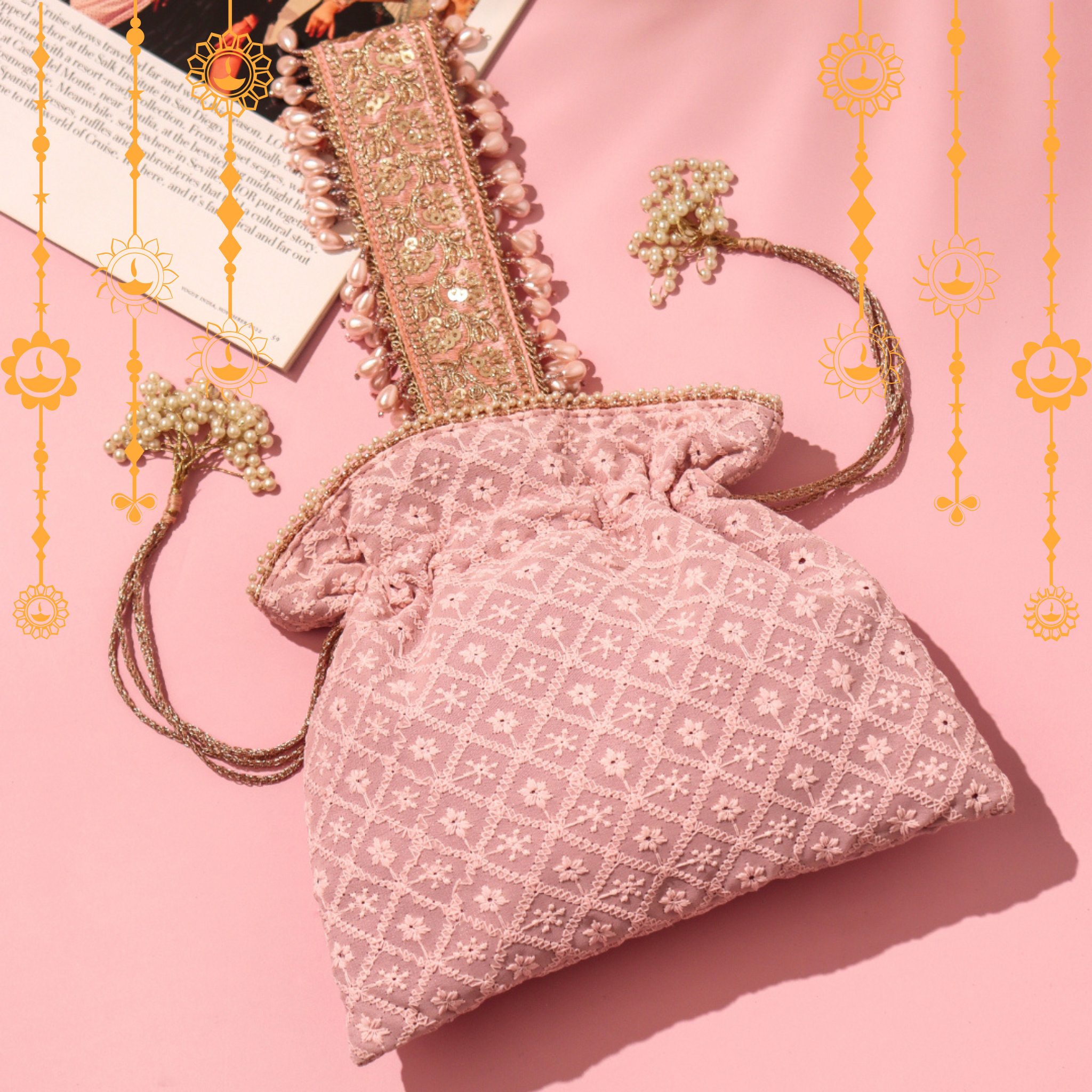 Rose Gold Opulence Potli