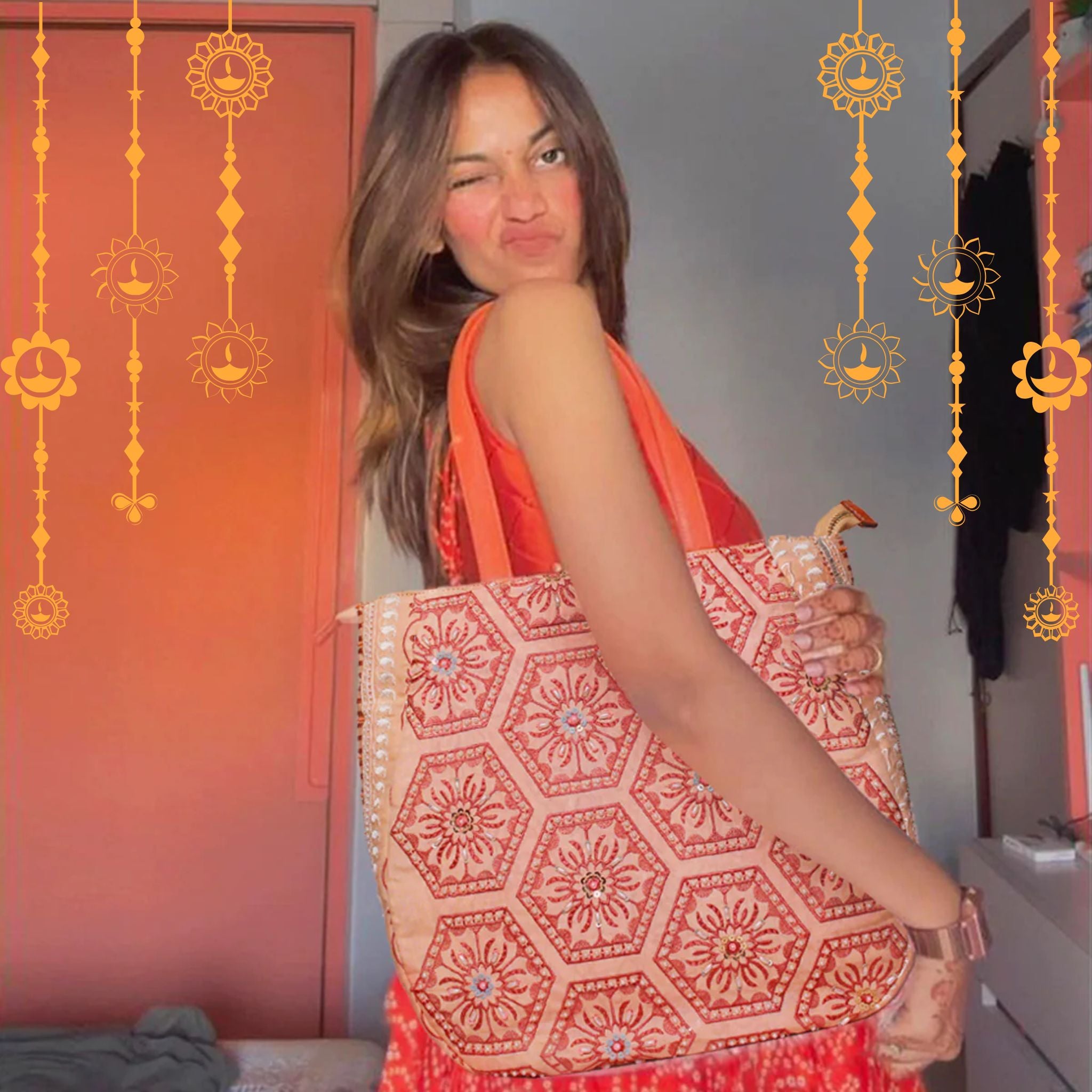 The Peachy Blossom Tote