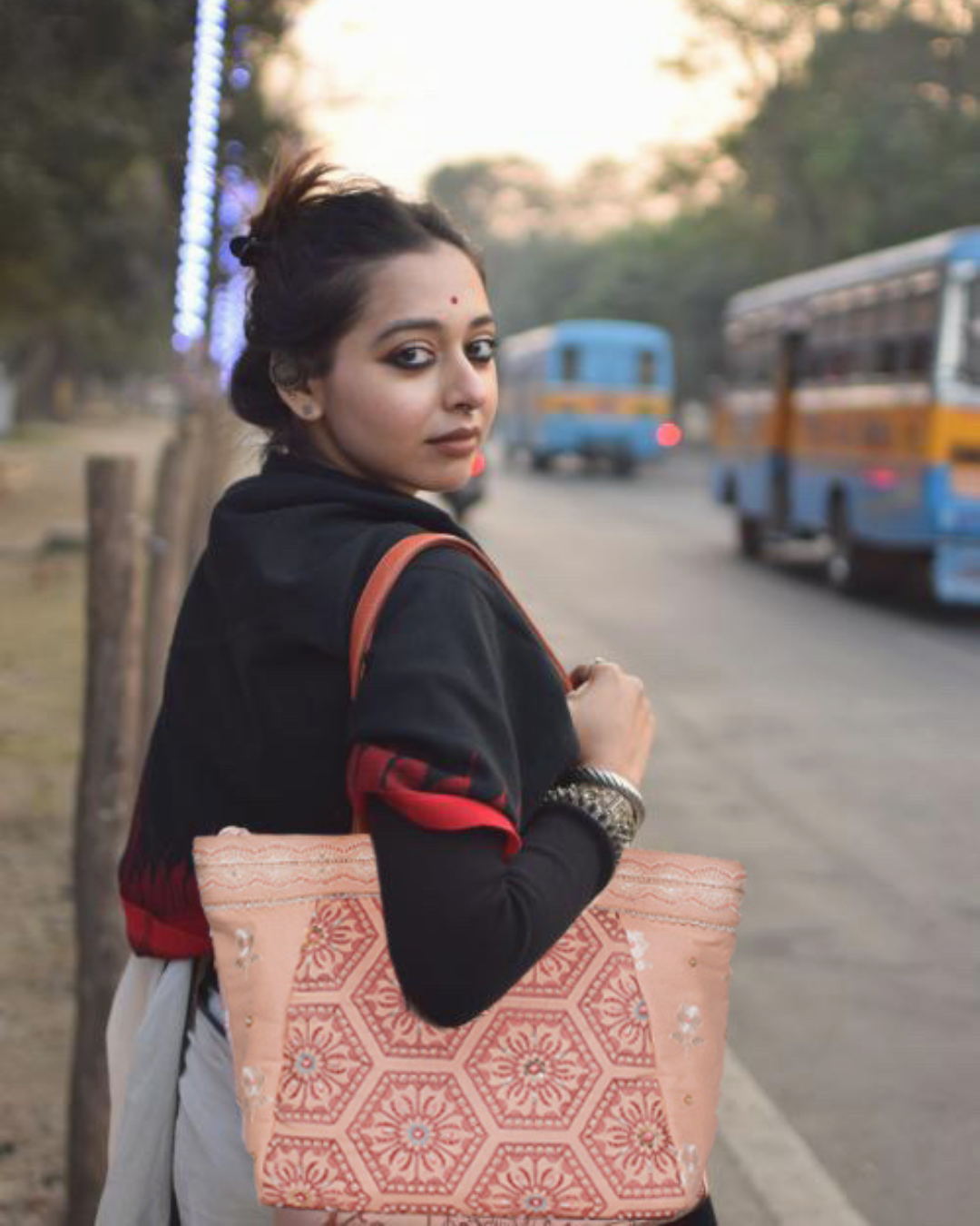 Rose Quartz Hexagon Tote