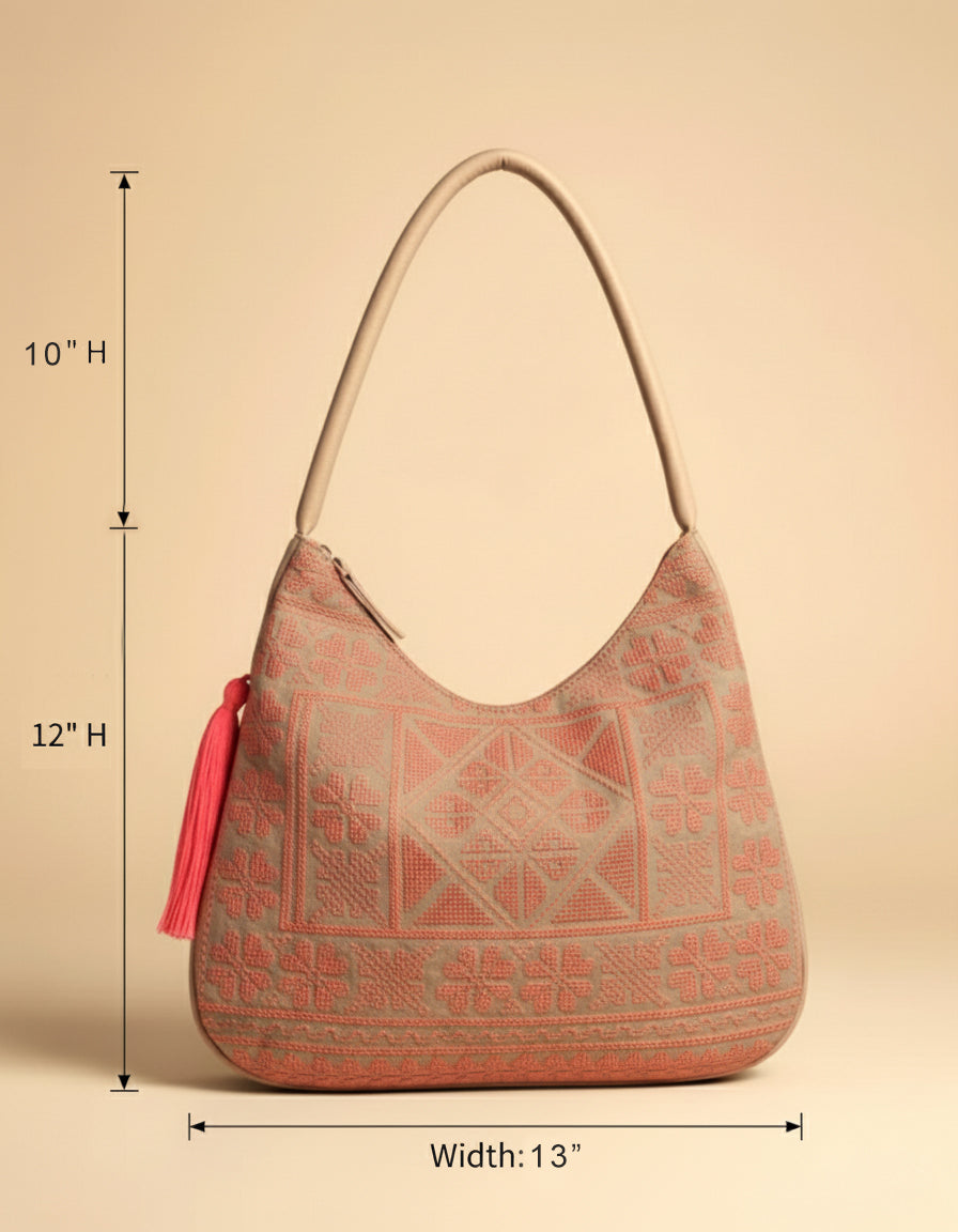 Coral Mirage Tote