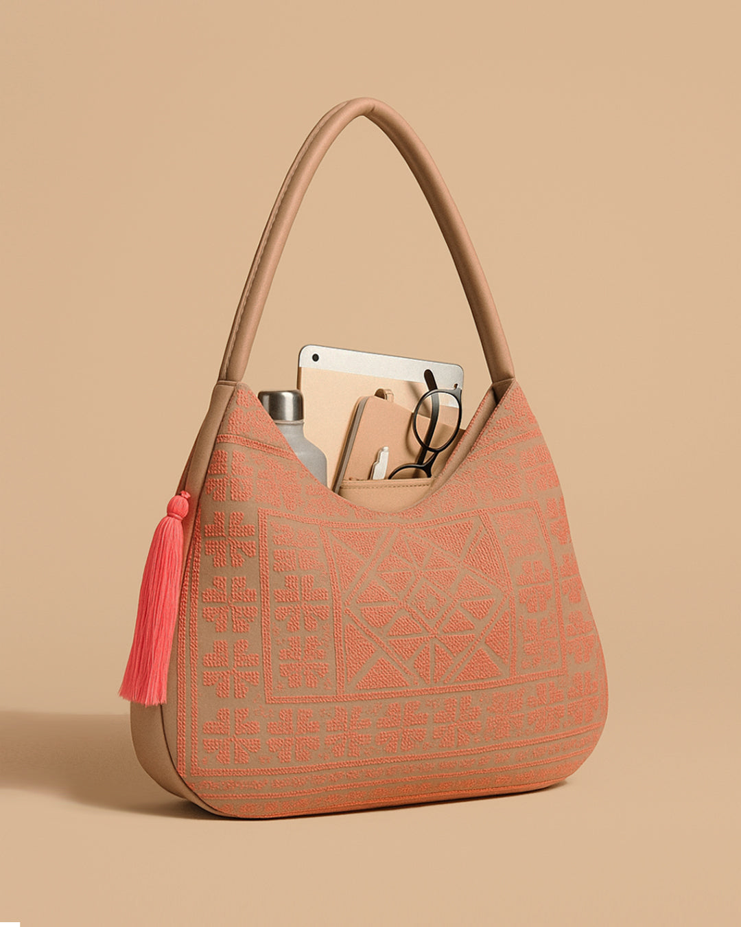 Coral Mirage Tote