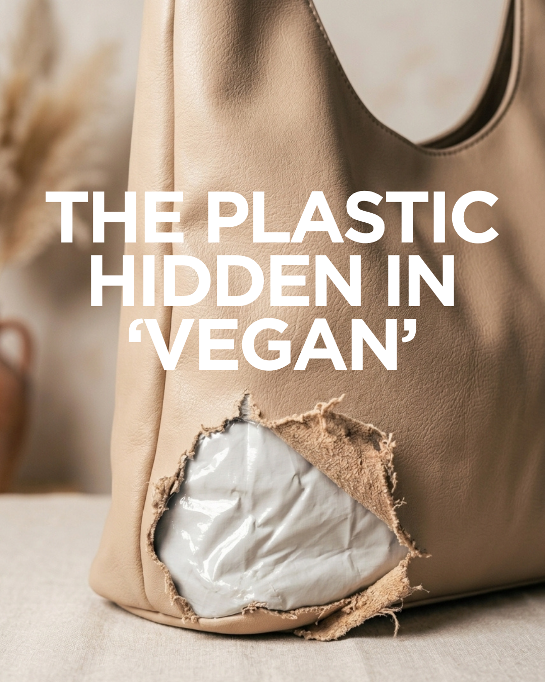 REXINE BAG, VEGAN LEATHER TRUTH , BEIGE BAG