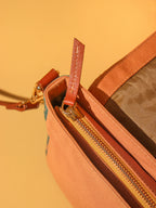 Colorful Embroidered Flap Over Shoulder Bag