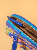 Colorful Embroidered Dome Clutch