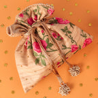 Rose Garden Embroidered Potli Bag