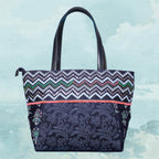 Boho Blossom Embroidered Tote