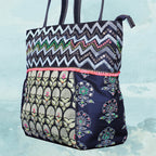 Boho Blossom Embroidered Tote
