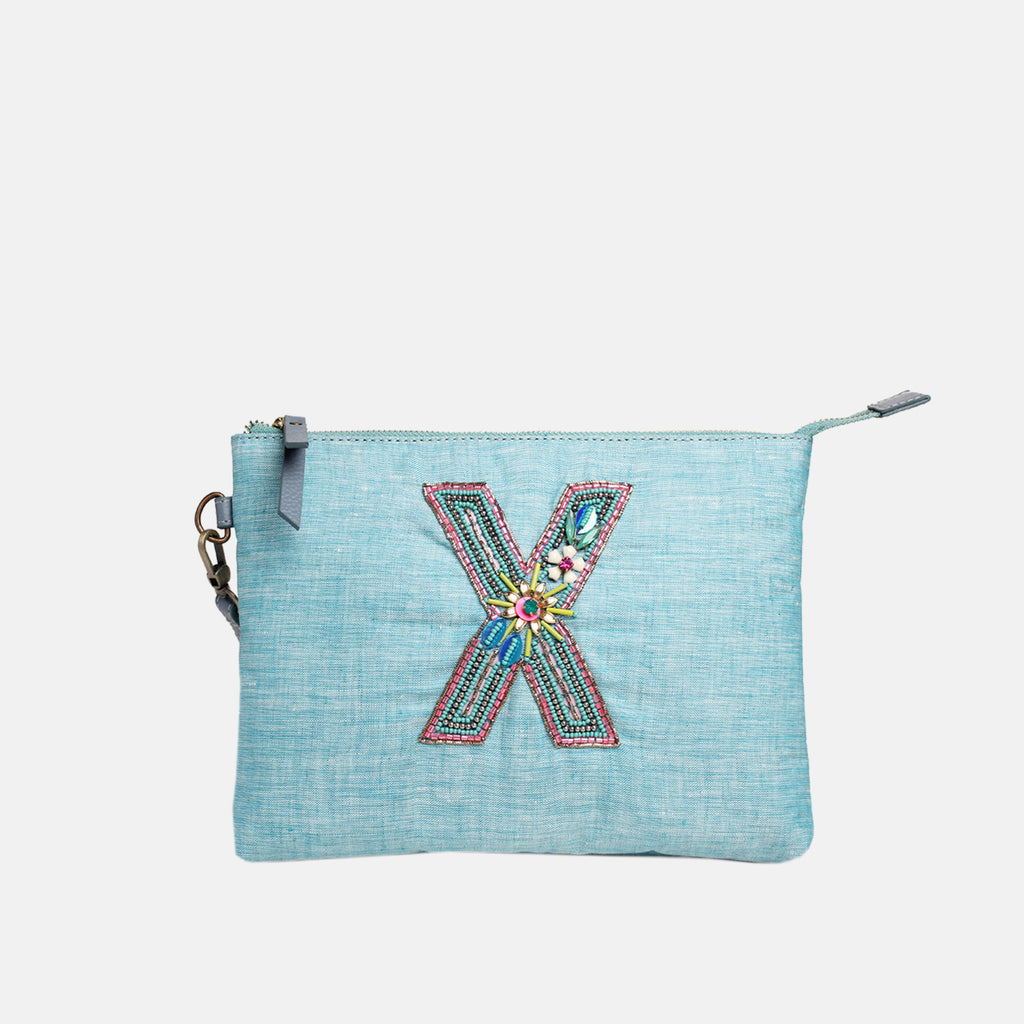 Personalised Monogram Hemp All-Purpose Pouch- X