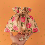 Rose Garden Embroidered Potli Bag