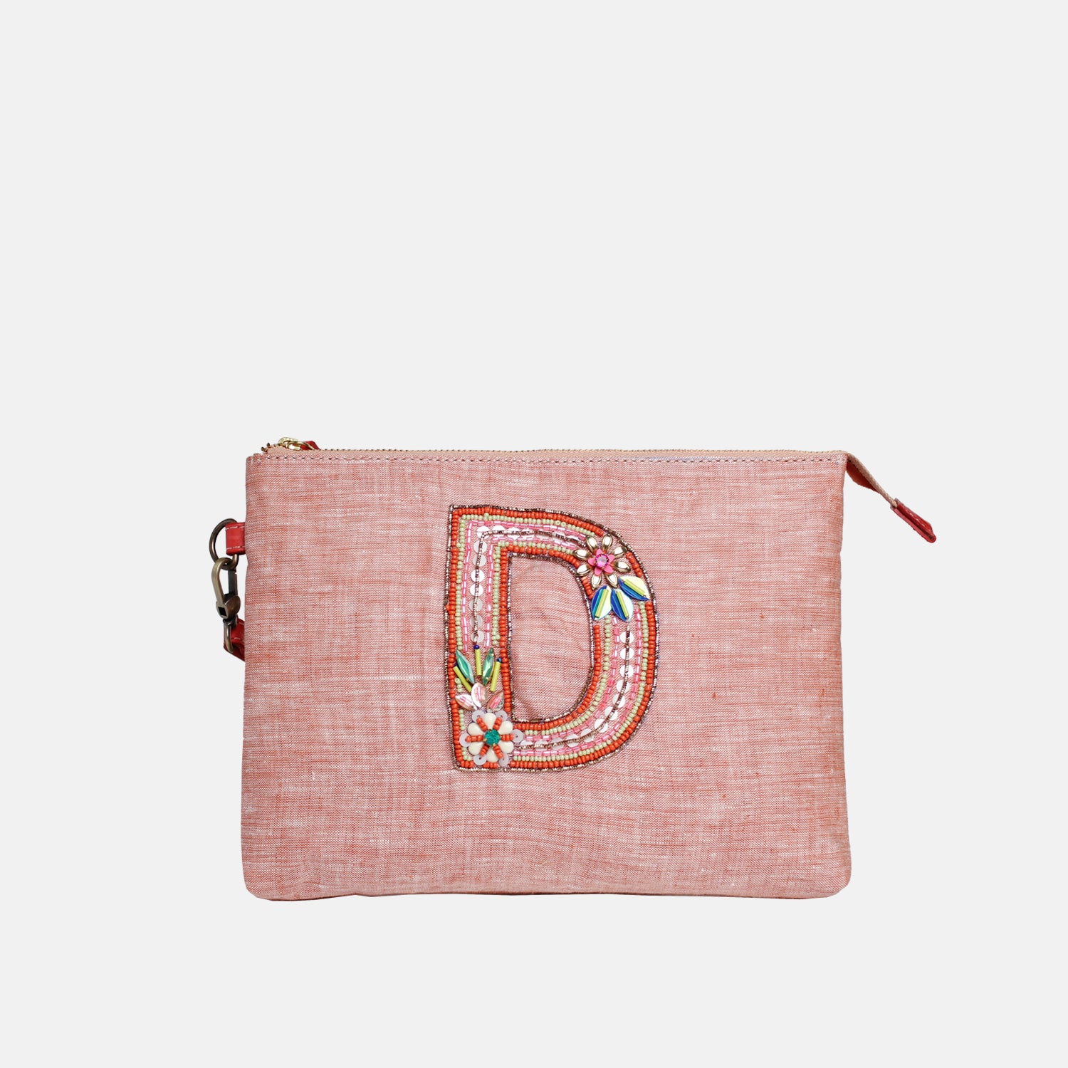 Personalised Monogram Hemp All-Purpose Pouch- D