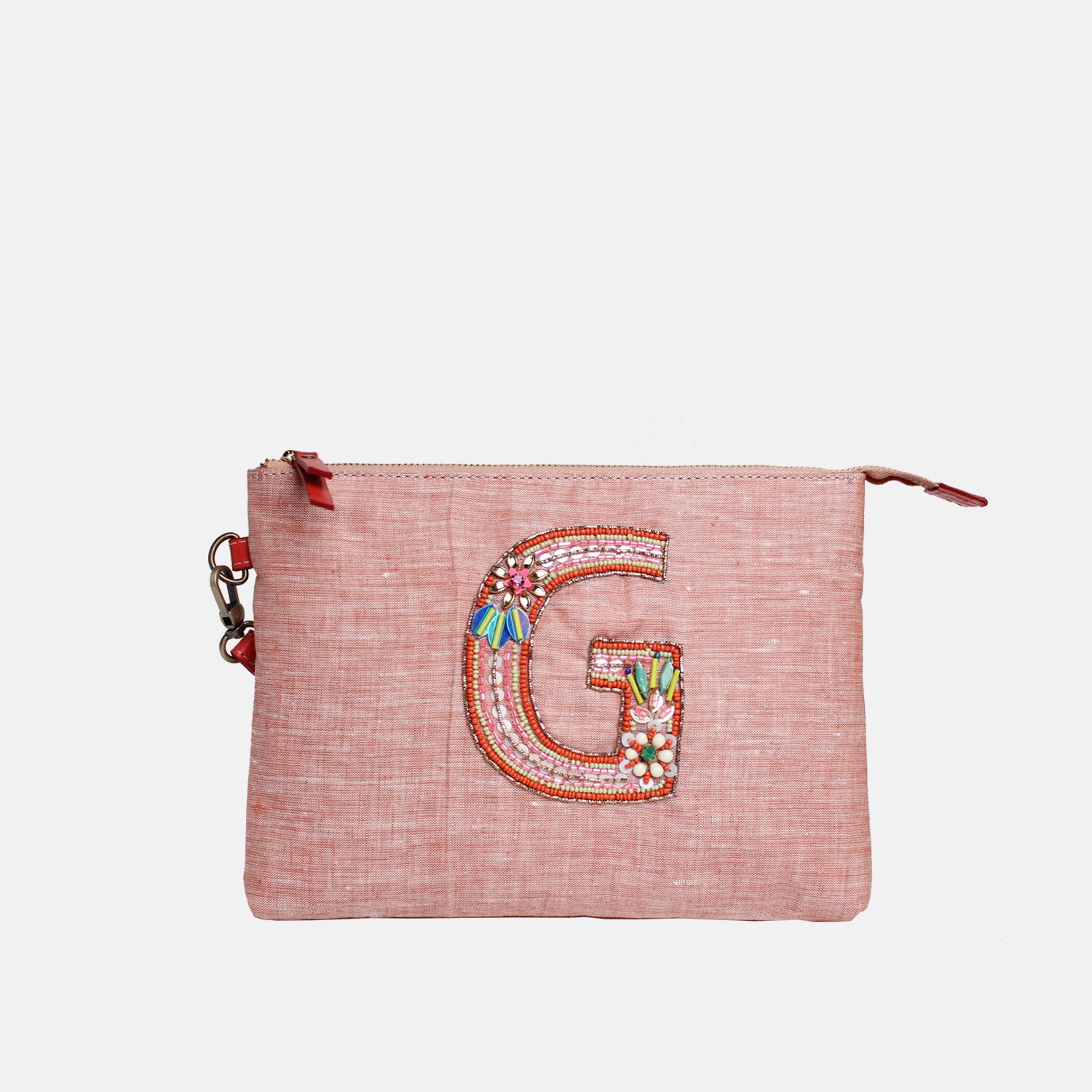 Personalised Monogram Hemp All-Purpose Pouch- G