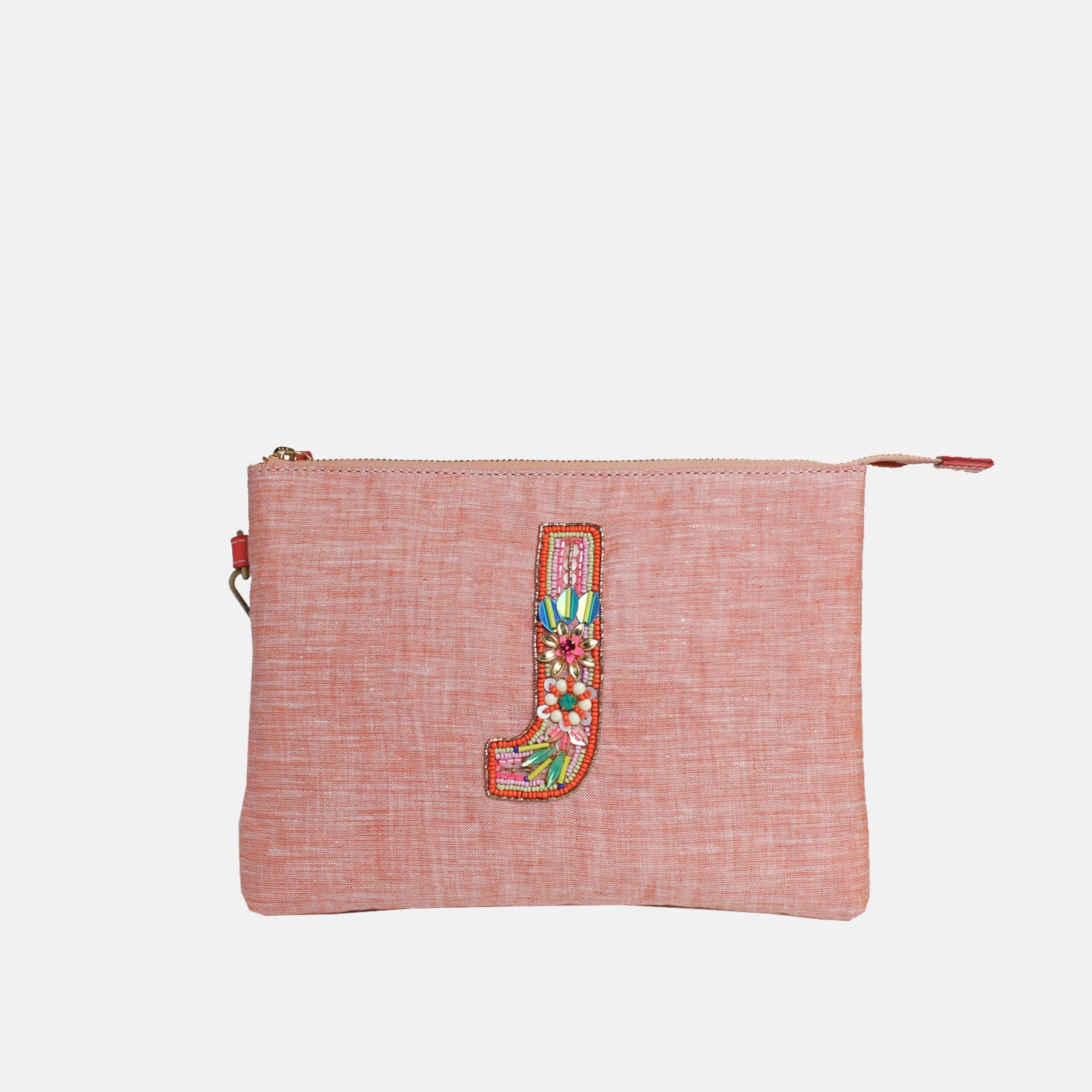 Personalised Monogram Hemp All-Purpose Pouch- J