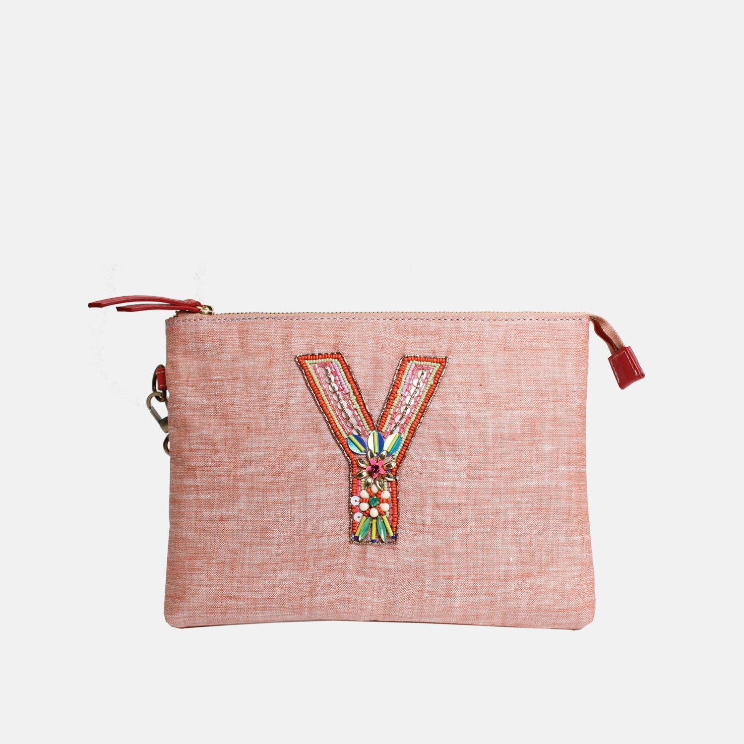 Personalised Monogram Hemp All-Purpose Pouch- Y