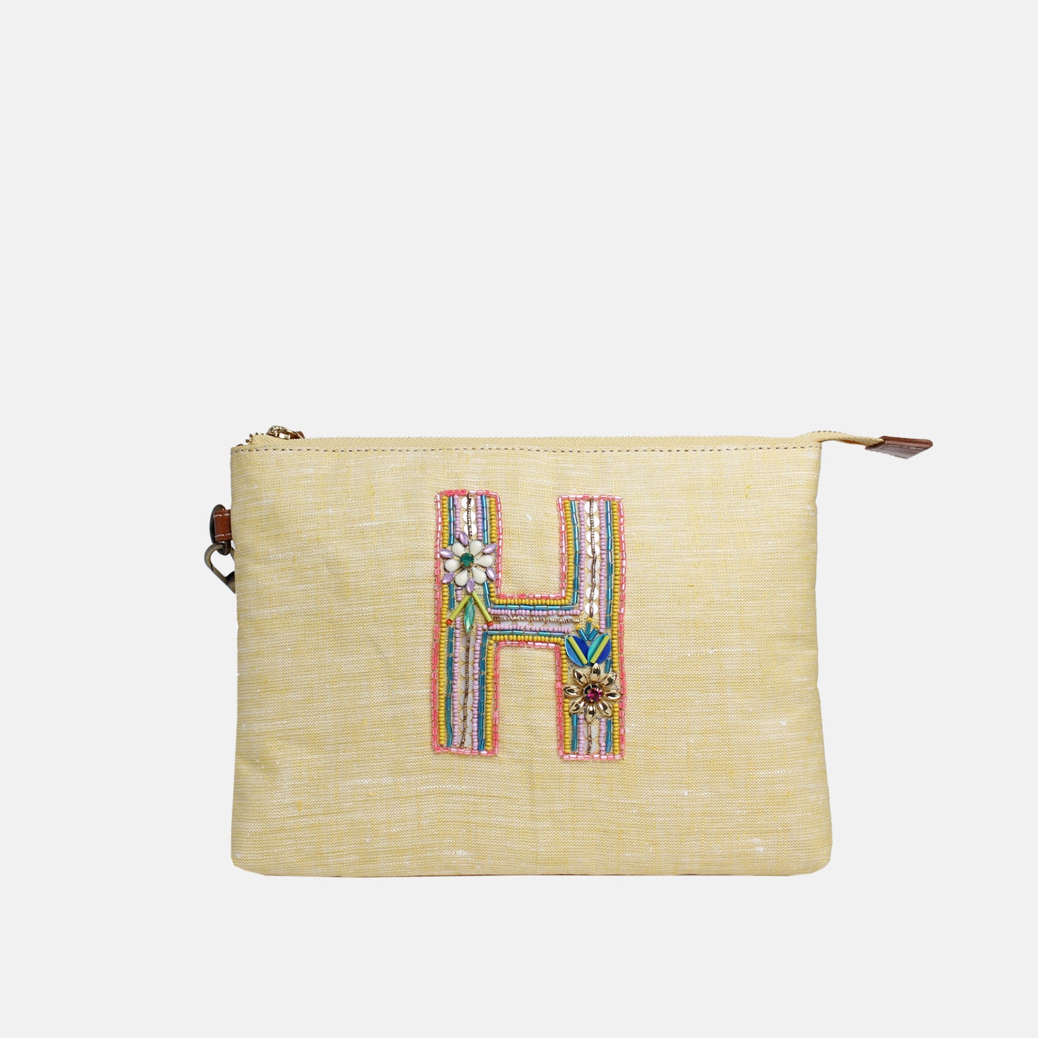 Personalised Monogram Hemp All-Purpose Pouch- H