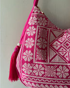 Fuchsia Rose Hobo
