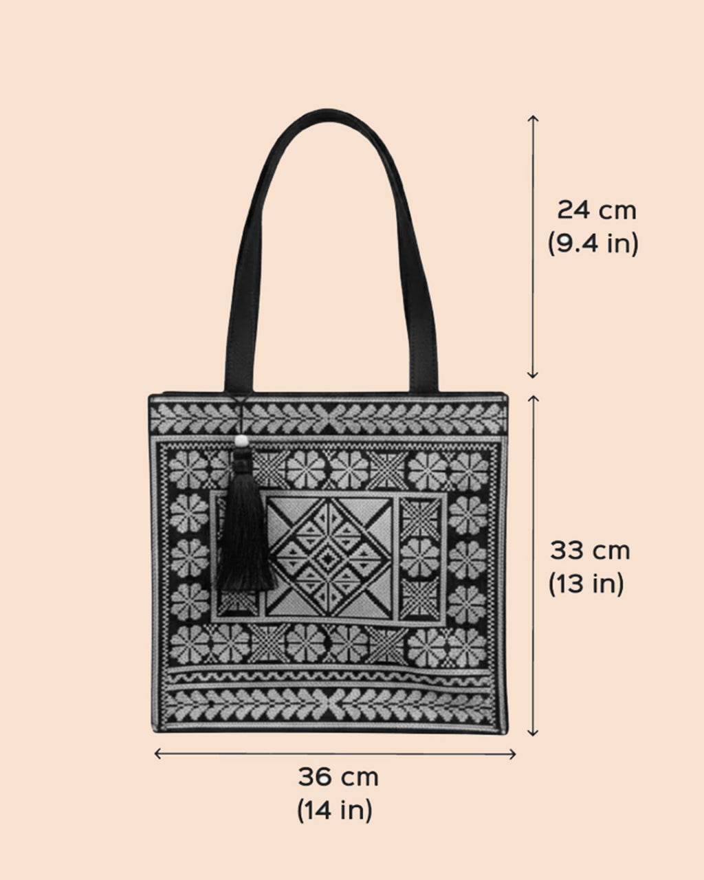Monochrome Work to Weekend Tote Bag