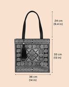Monochrome Work to Weekend Tote Bag