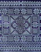 Azure Blue Embroidered Tote
