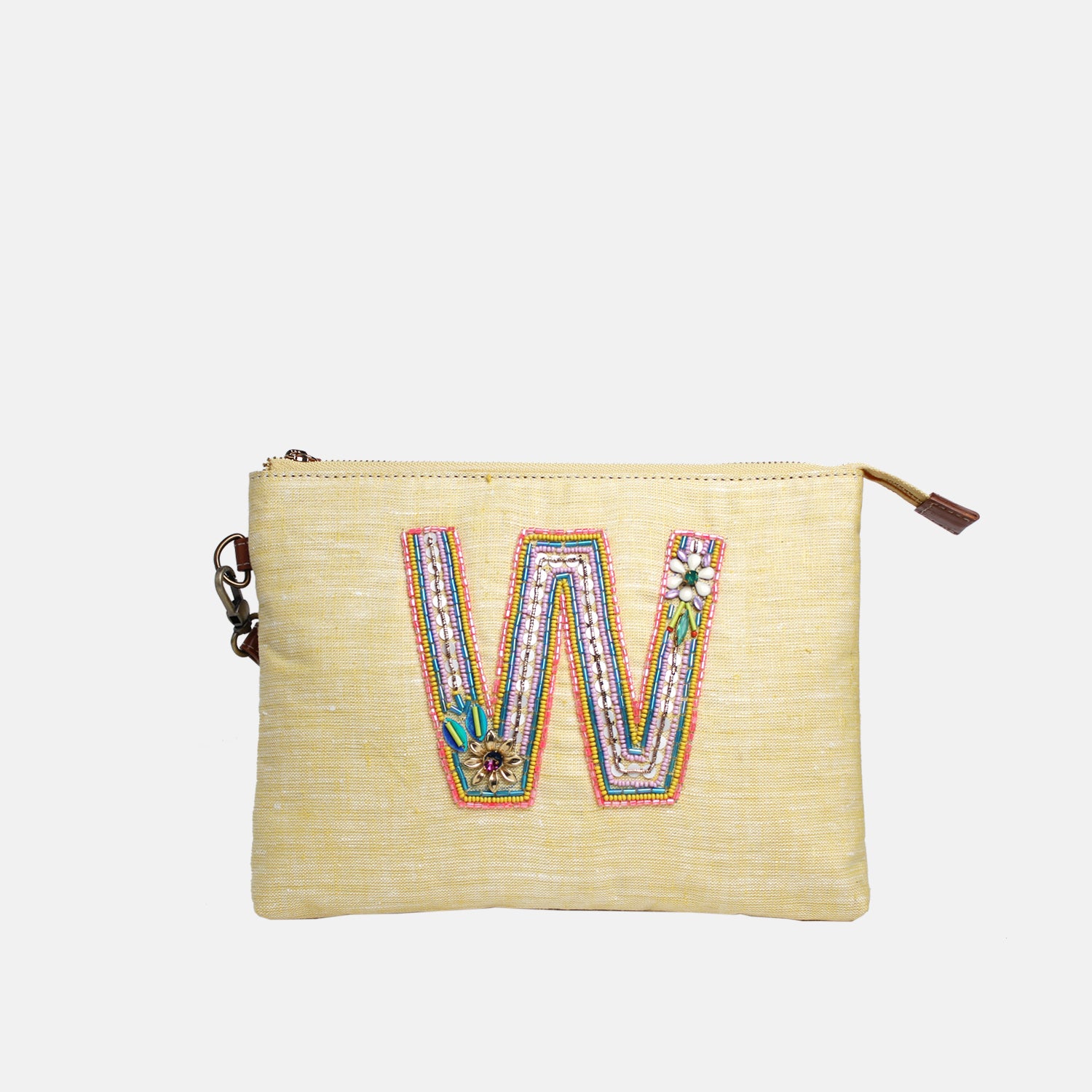 Personalised Monogram Hemp All-Purpose Pouch- W