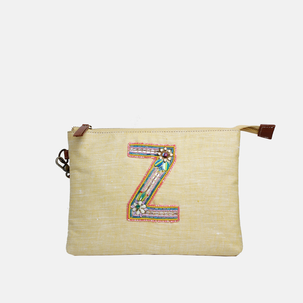 Personalised Monogram Hemp All-Purpose Pouch- Z