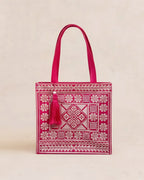 Fuchsia Embroidered Carryall