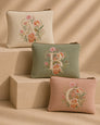 Monogram Pouches — Embroidered Initials