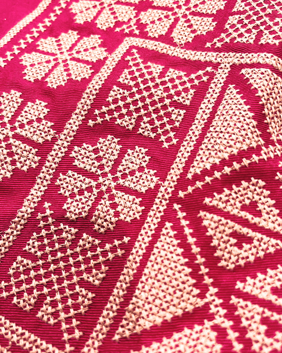 Fuchsia Embroidered Carryall