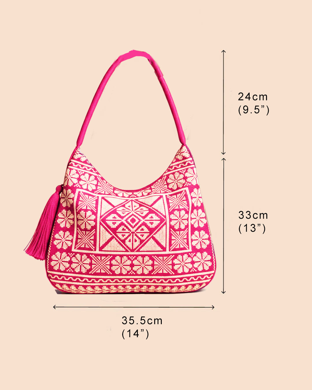 The Fuchsia Rose Hobo