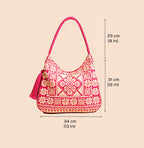 Fuchsia Rose Hobo