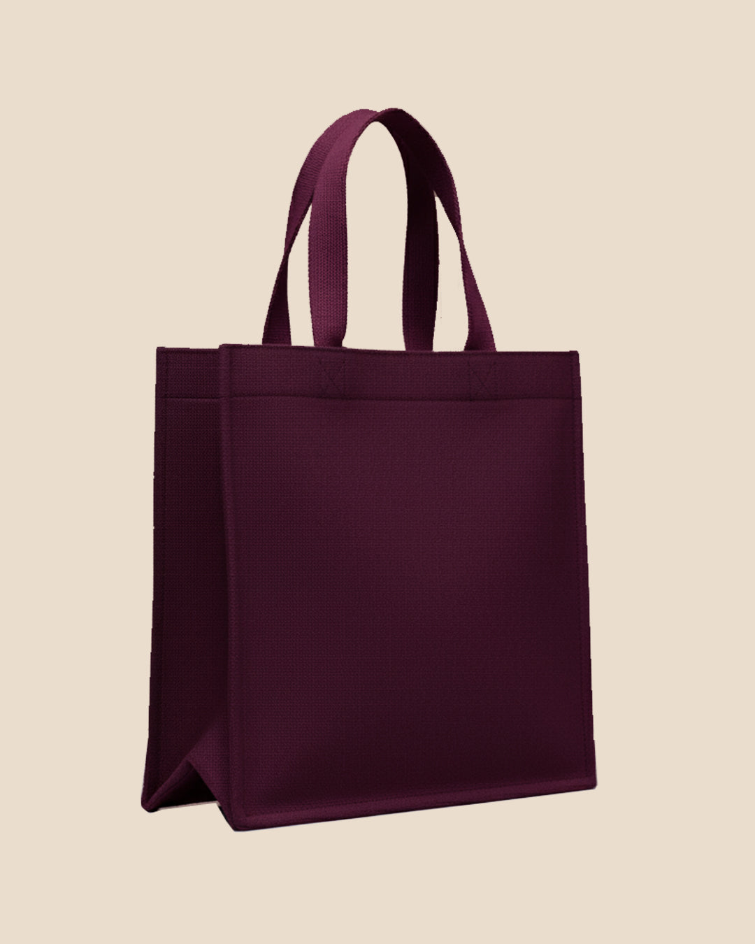 Wine Embroidered Carryall